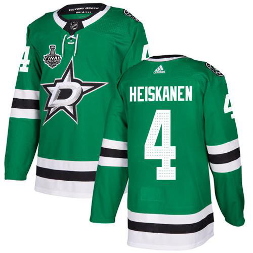 Adidas Men Dallas Stars #4 Miro Heiskanen Green Home Authentic 2020 Stanley Cup Final Stitched NHL Jersey->dallas stars->NHL Jersey